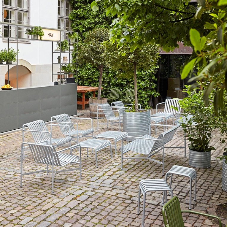 Tabouret PALISSADE Galvanisé HAY
