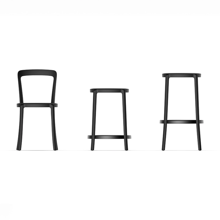 Tabouret haut ON & ON Bleu marine EMECO