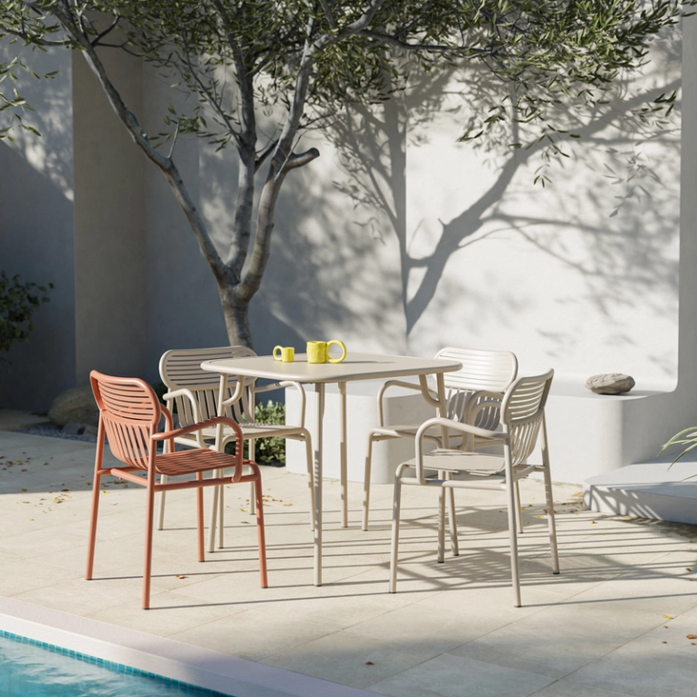 Chaise extérieur WEEK-END Bleu pigeon PETITE FRITURE