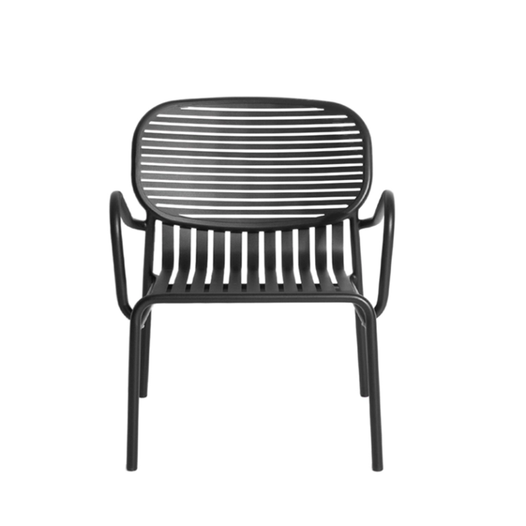 Fauteuil extérieur WEEK-END Noir PETITE FRITURE