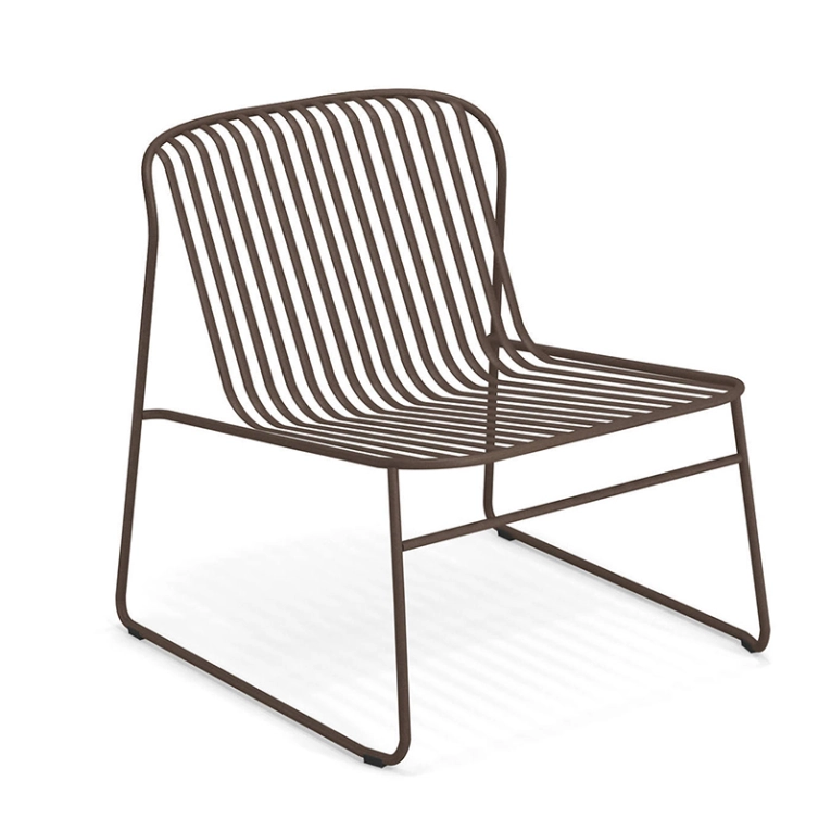 Fauteuil extérieur RIVIERA Marron d'Inde EMU