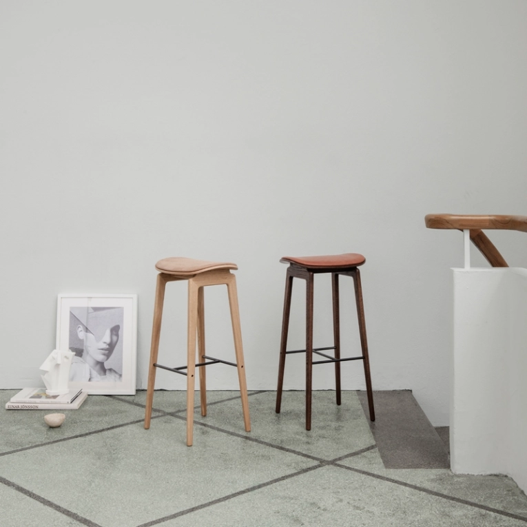 Tabouret haut NY11 Chêne fumé foncé  NORR11