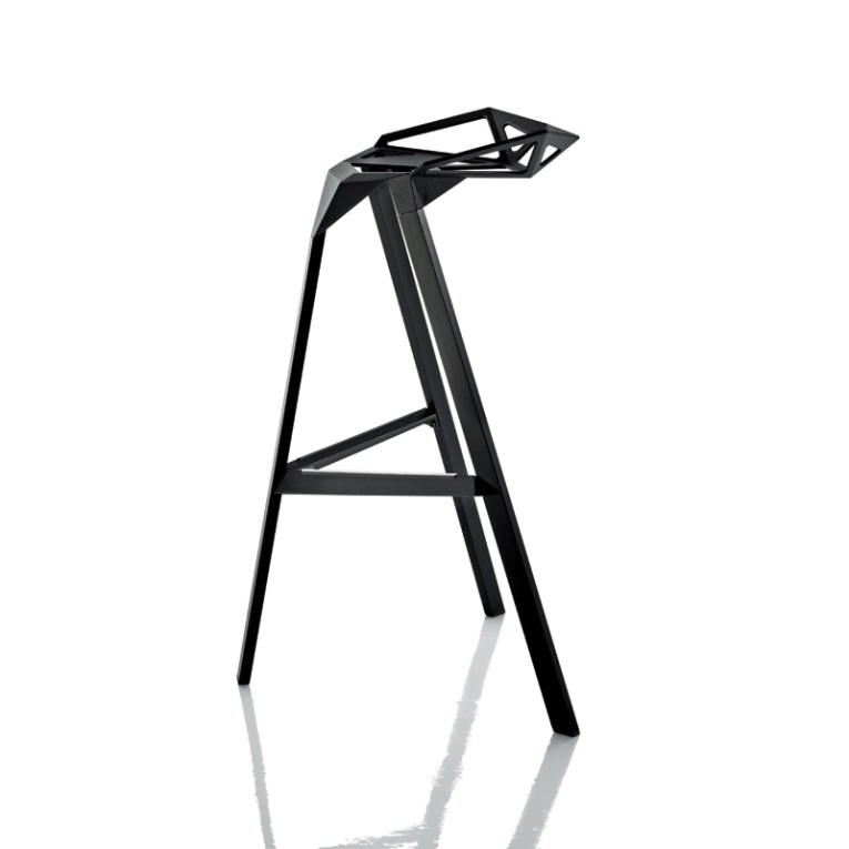 Tabouret haut ONE Noir MAGIS