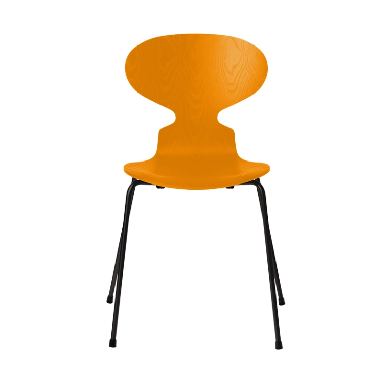 Chaise FOURMI 4 PIEDS Frêne teinté Jaune brulé FRITZ HANSEN