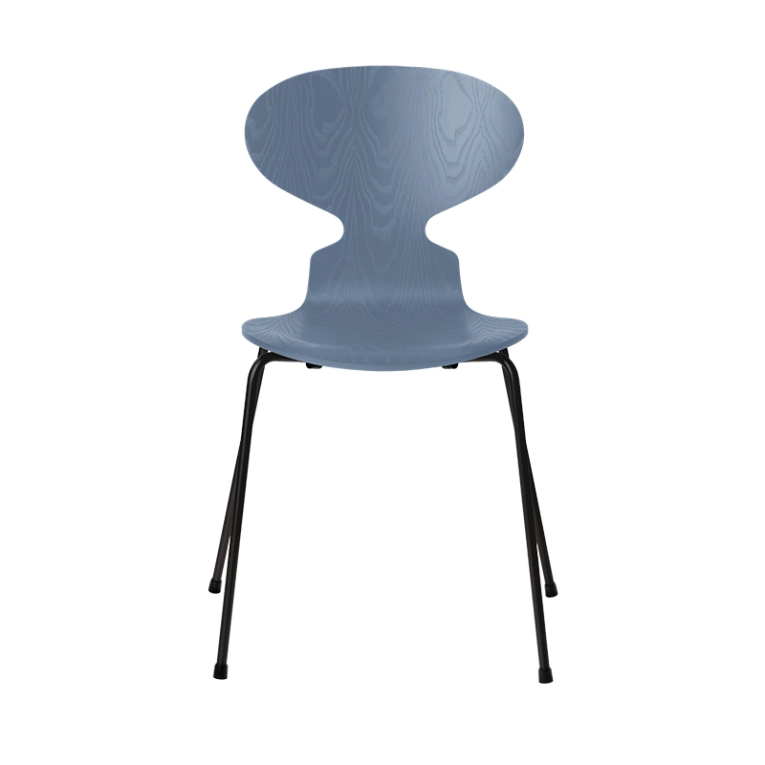 Chaise FOURMI 4 PIEDS Frêne teinté Bleu crépuscule  FRITZ HANSEN