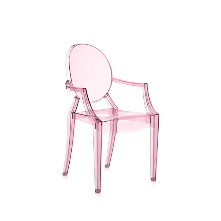 Siège enfant Fauteuil enfant LOU LOU GHOST Rose KARTELL