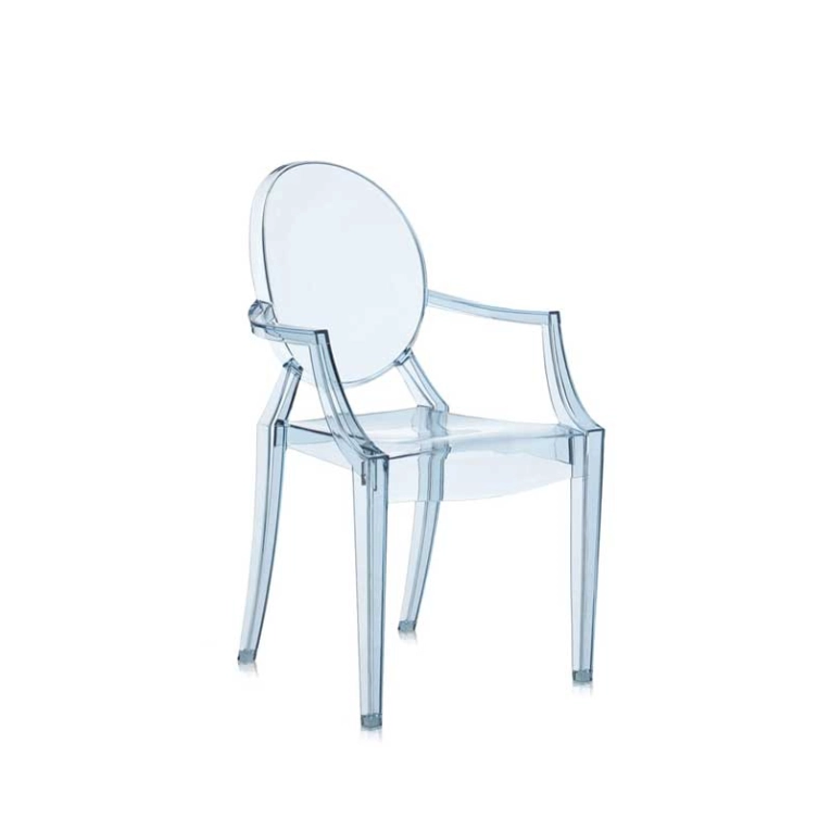 Siège enfant Fauteuil enfant LOU LOU GHOST Bleu ciel KARTELL