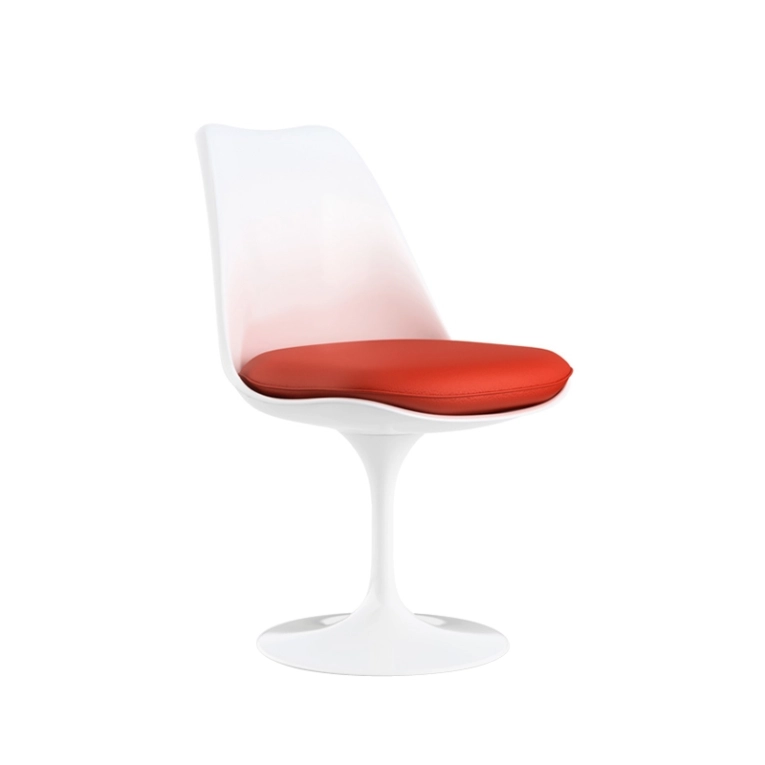 Chaise TULIP CHAIR Coussin tonus rouge KNOLL