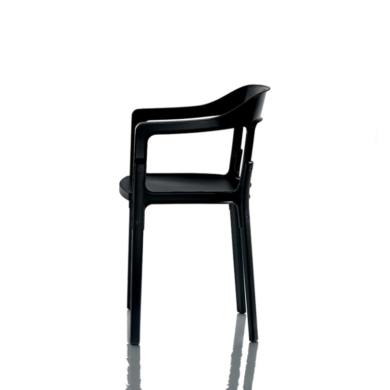 Chaise STEELWOOD Noir MAGIS