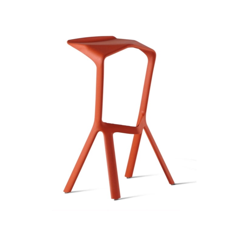 Tabouret haut MIURA Orange PLANK