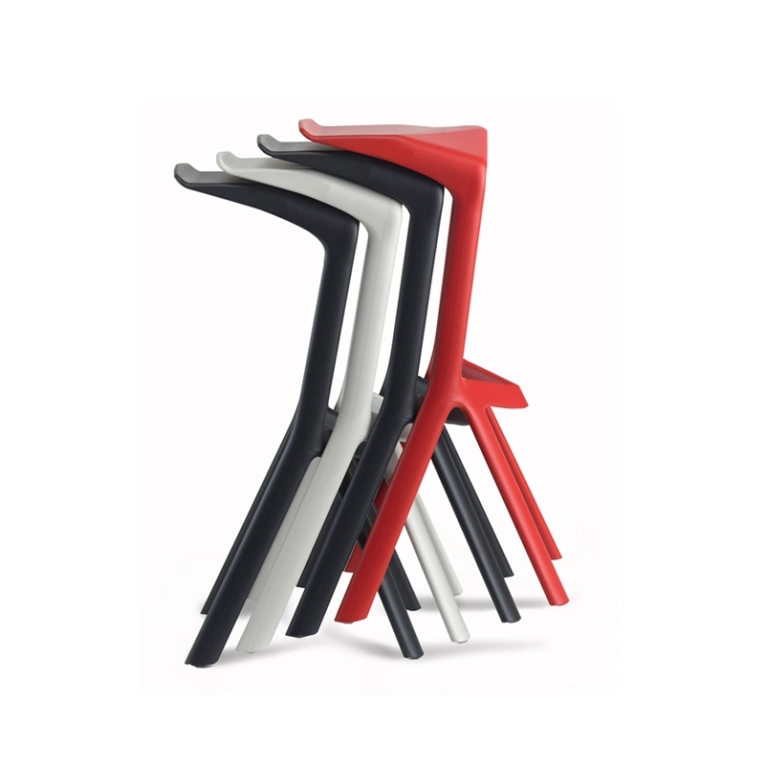 Tabouret haut MIURA Bleu clair PLANK