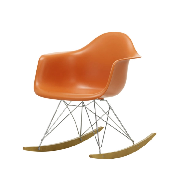 Fauteuil EAMES PLASTIC ARMCHAIR RAR Orange rouille RE VITRA