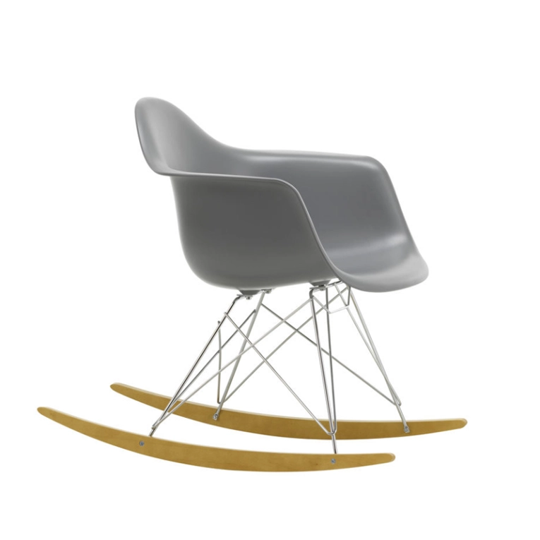 Fauteuil EAMES PLASTIC ARMCHAIR RAR Gris granit RE VITRA
