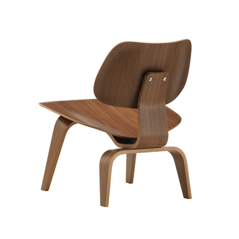 Fauteuil LCW Noyer pigmenté noir VITRA
