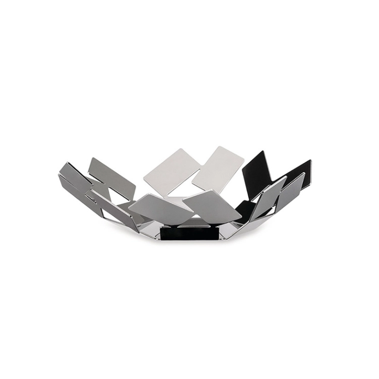 Centre de table & corbeille Coupe STANZA DELLO SCIROCCO L 24 Inox ALESSI