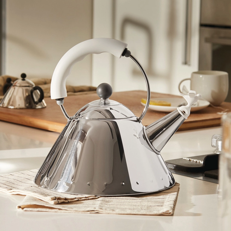 Café & Thé Bouilloire 9093 Blanc ALESSI