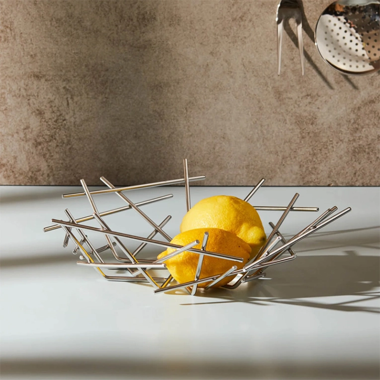 Centre de table & corbeille Coupe BLOW UP Inox ALESSI
