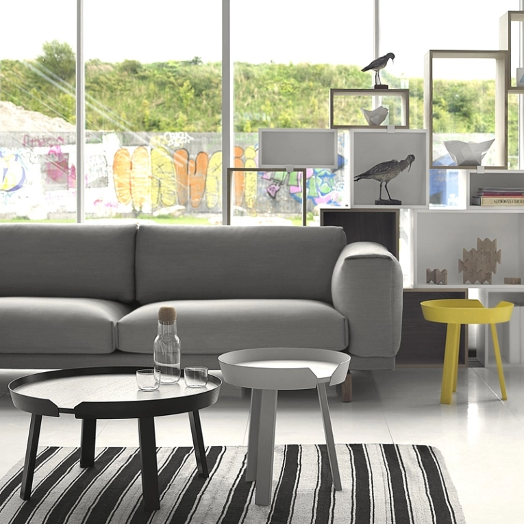 Table basse AROUND L Noir MUUTO
