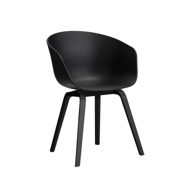 Chaise ABOUT A CHAIR AAC 22 Noir HAY