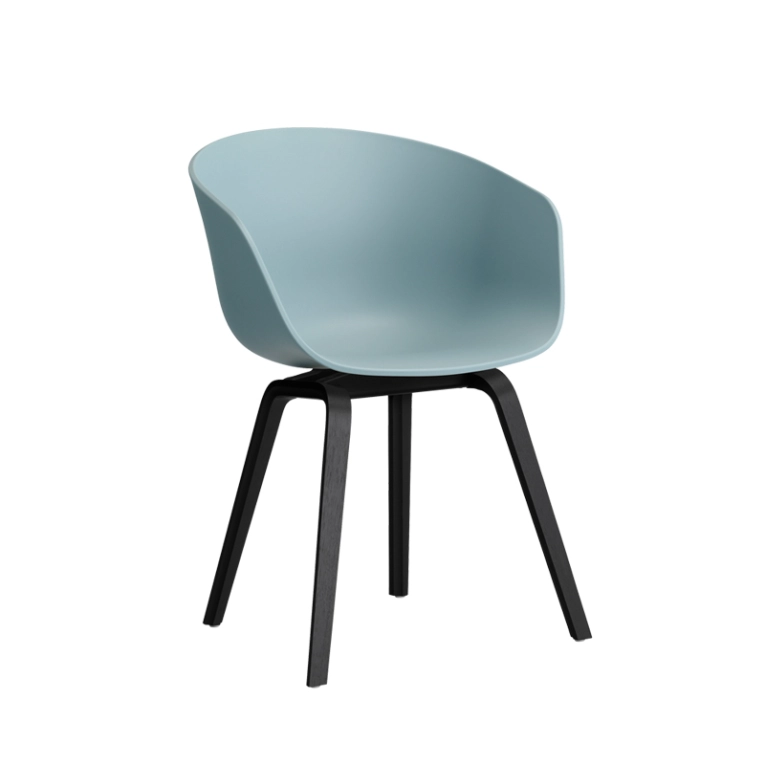 Chaise ABOUT A CHAIR AAC 22 Dusty blue HAY