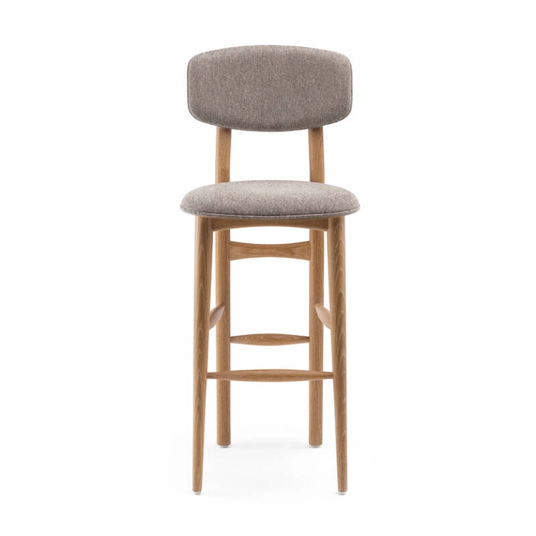 Tabouret haut BUTTERFLY Chêne danois huilé / Clay 009 DE LA ESPADA