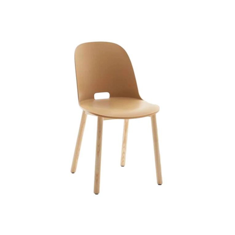 Chaise ALFI dossier haut Sable EMECO