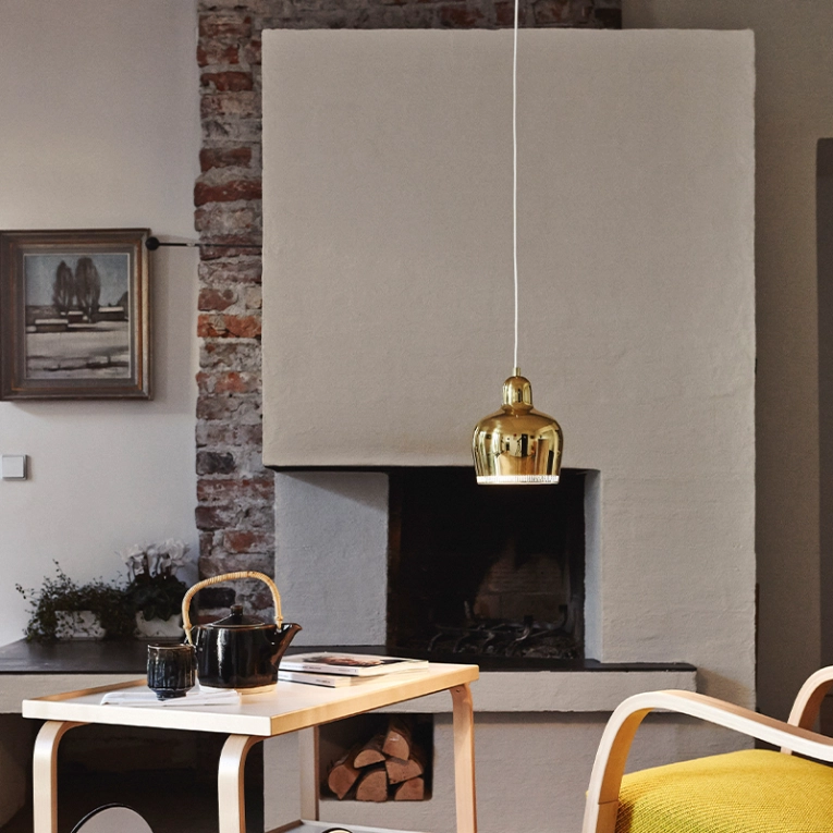 Suspension A330S GOLDEN BELL Laiton/ blanc ARTEK