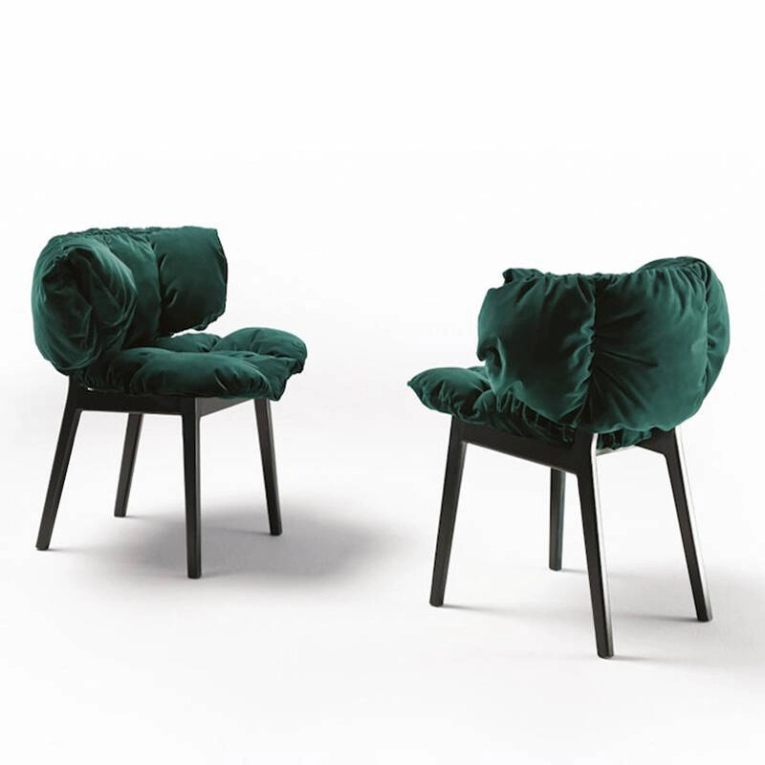 Chaise BLUE VELVET EDRA