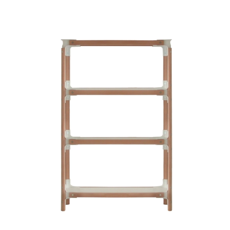Etagère STEELWOOD SHELVING SYSTEM 4 plateaux 1 module Blanc, bois MAGIS