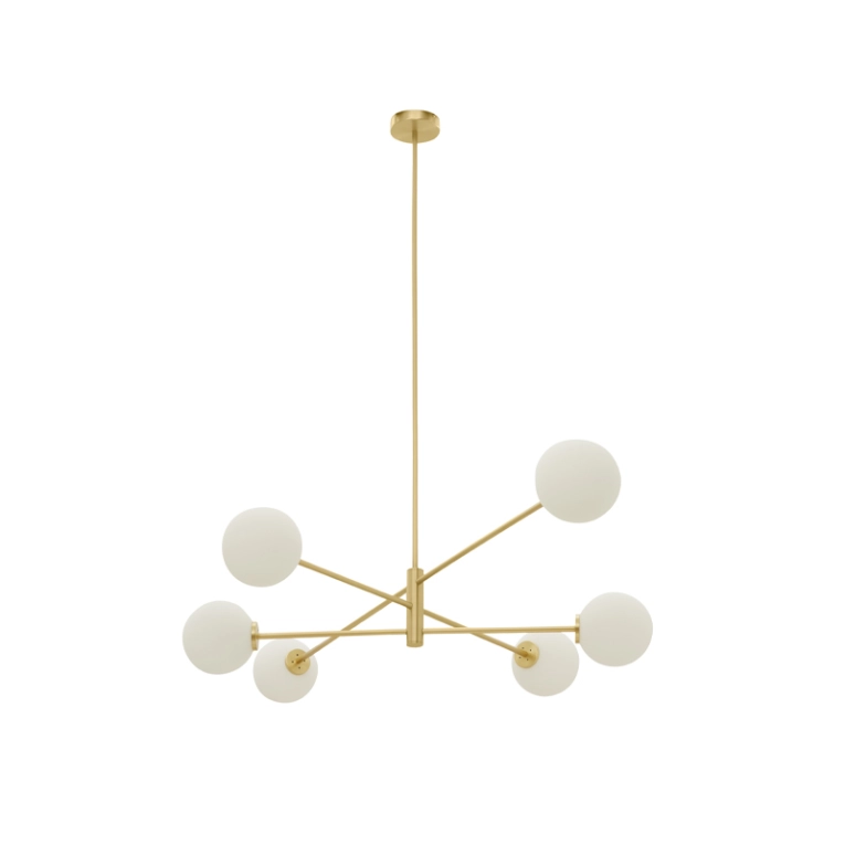 Suspension TREVI Large Laiton satiné CTO LIGHTING