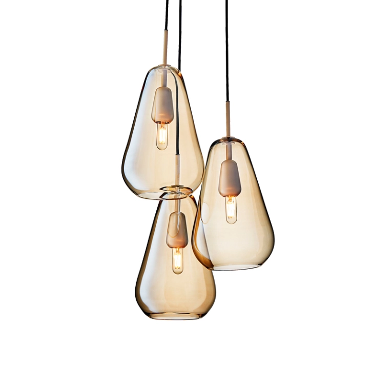 Suspension ANOLI 3 GOLD Doré NUURA