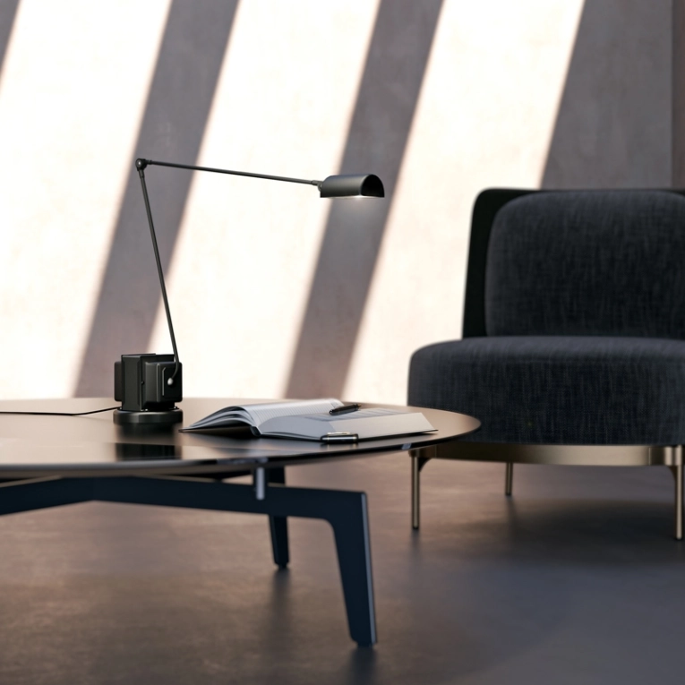 Lampe de bureau DAPHINE LED Jaune mat LUMINA