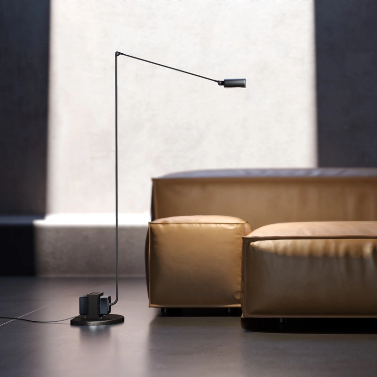 Lampadaire DAPHINE TERRA LED Bronze métallique LUMINA