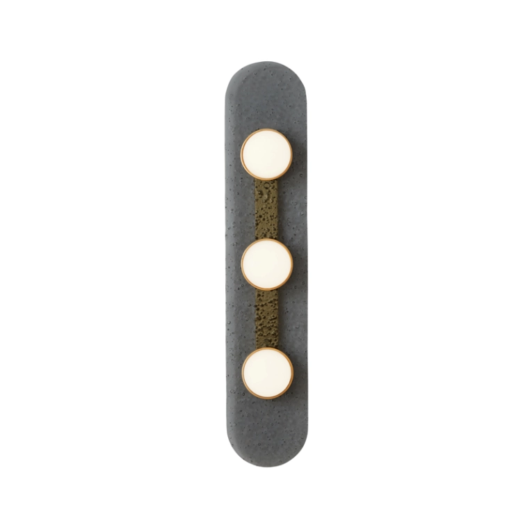 Applique MODULO TRIPLE IP44 Laiton satiné CTO LIGHTING