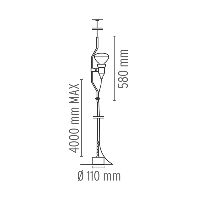 Suspension PARENTESI Blanc FLOS