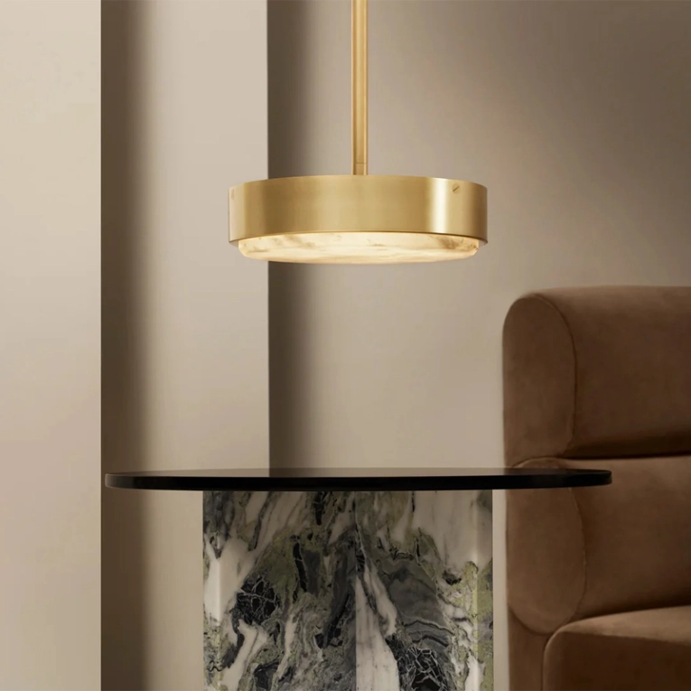 Suspension ANVERS Small Laiton satiné CTO LIGHTING