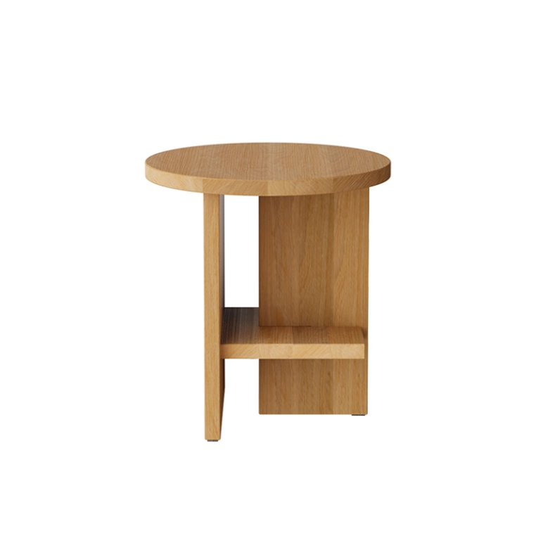 Table d'appoint guéridon TEE Rond Chêne NINE