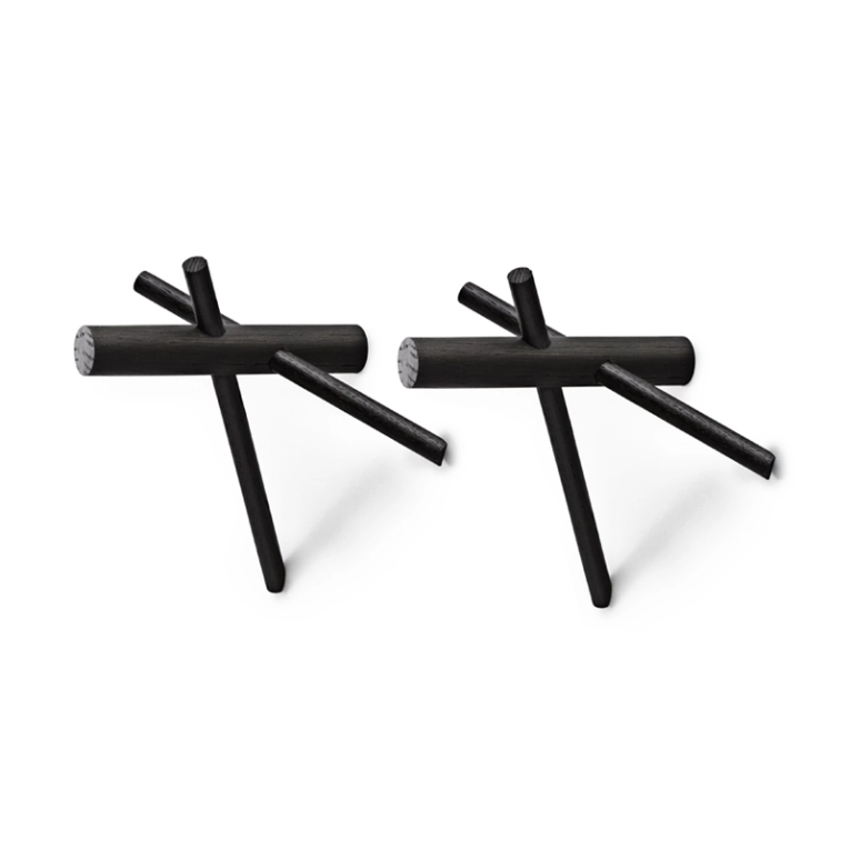 Patère Design Patères STICKS Noir Normann Copenhagen