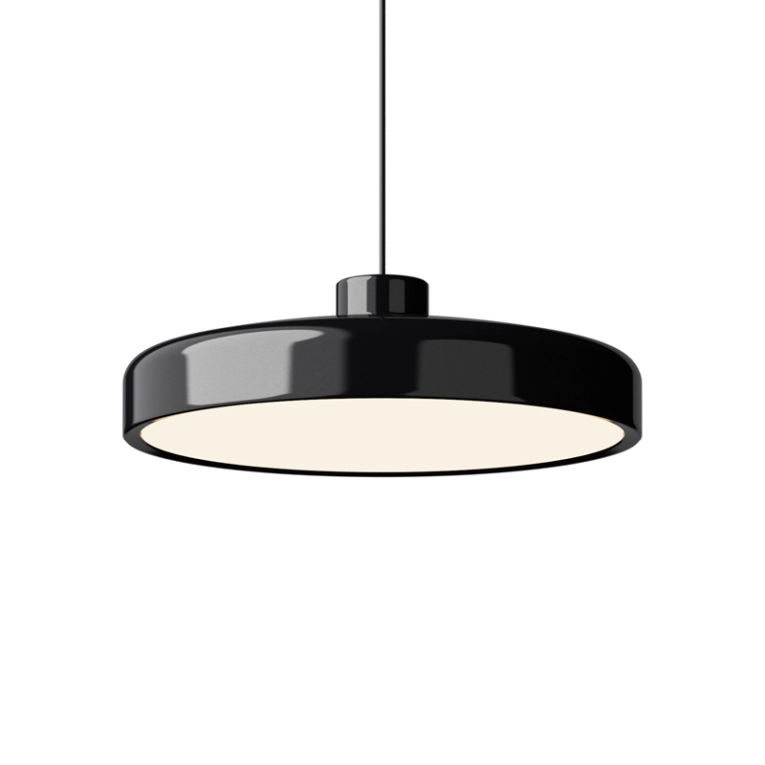 Suspension LACQUER Large Noir NINE