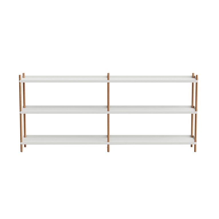 Etagère BOLT 200x88 Gris/ chêne NINE