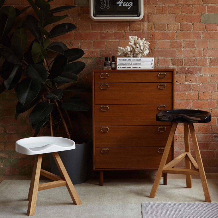Tabouret HEIDI Blanc ESTABLISHED & SONS