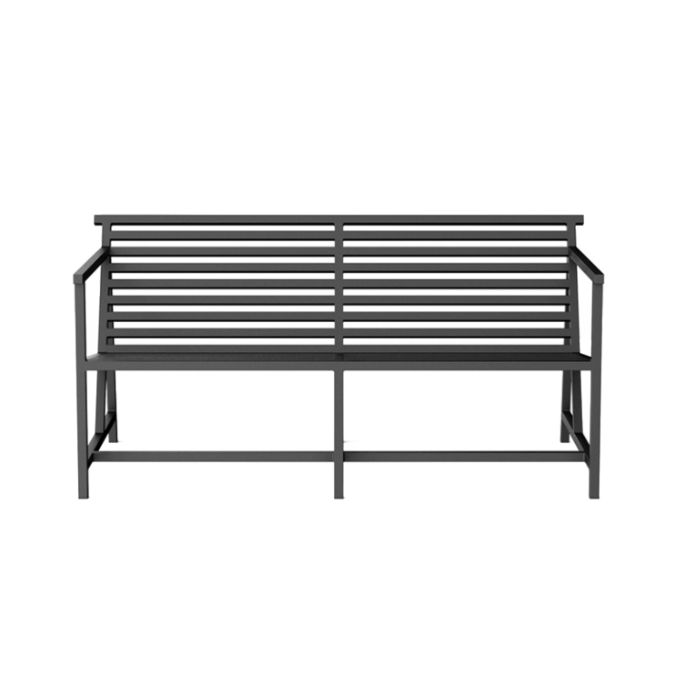 Banc extérieur Banc lounge 19 OUTDOORS Noir NINE