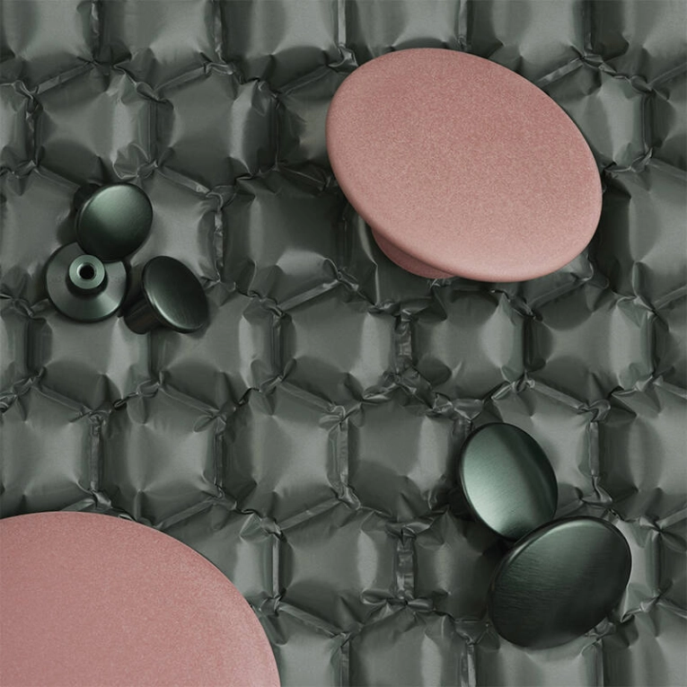 Patère Design Set de 5 patères DOTS METAL Vert foncé MUUTO