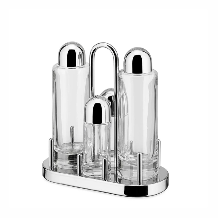 Accessoire de cuisine Service Huile, vinaigre, sel et poivre 5070 Inox ALESSI