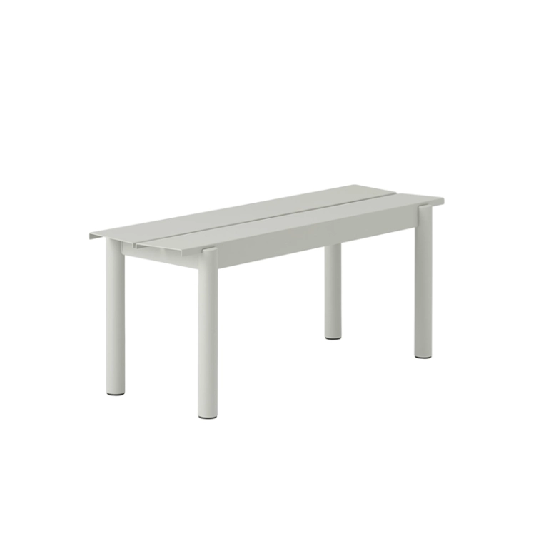 Banc LINEAR STEEL Gris MUUTO