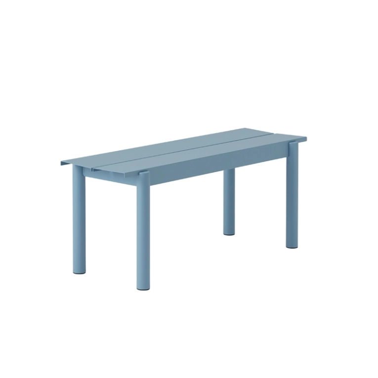 Banc LINEAR STEEL Bleu clair MUUTO