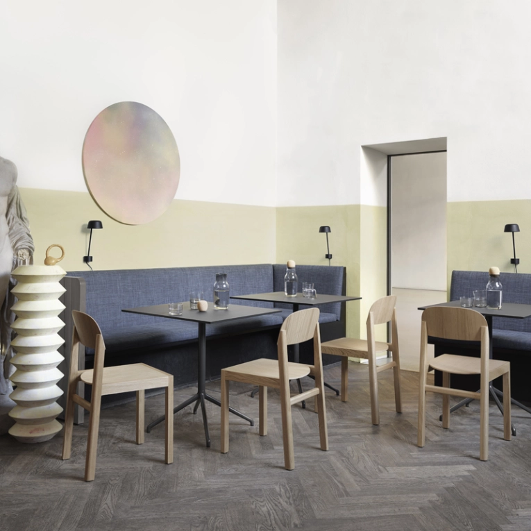 Table STILL CAFÉ 75x65 Blanc MUUTO