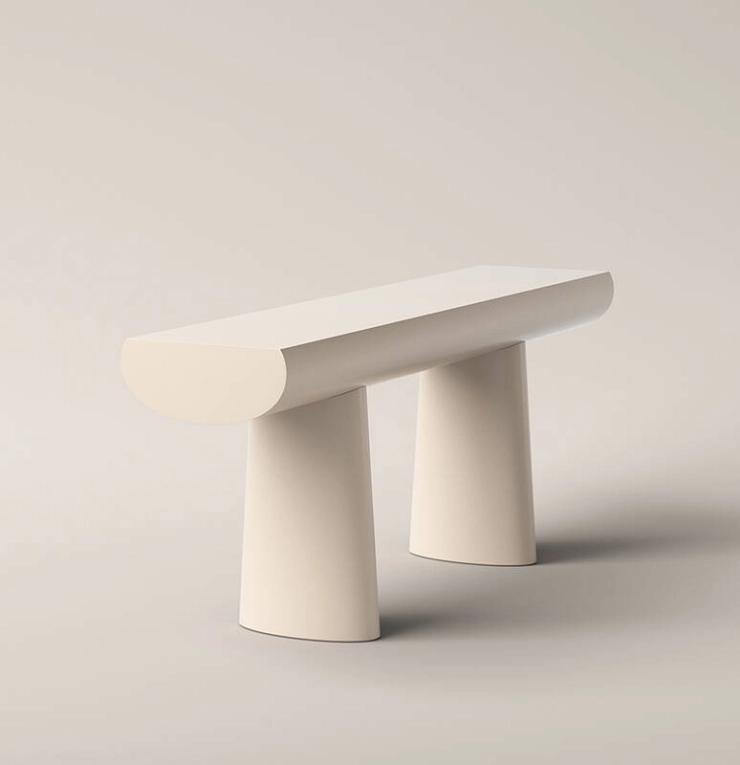 Table CONSOLE Abricot KARAKTER