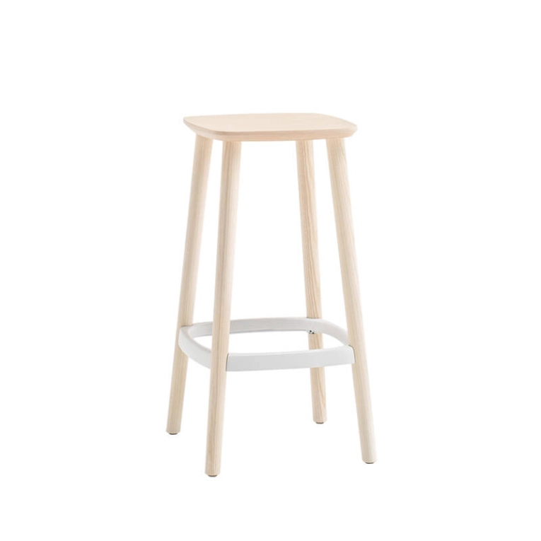 Tabouret haut BABILA STOOL 2702 Frêne blanchi/ blanc PEDRALI