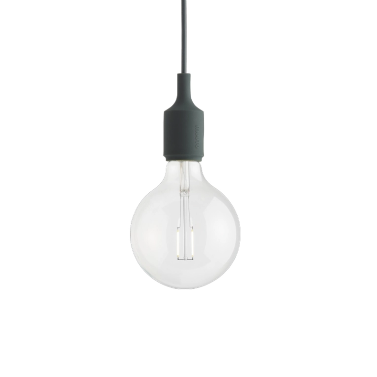 Suspension E27 SOCKET Vert foncé MUUTO